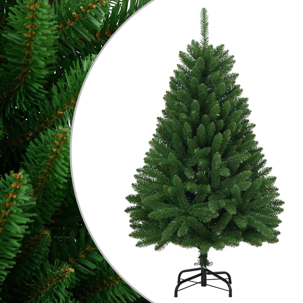 vidaXL Artificial Hinged Christmas Tree with Stand Green 120 cm