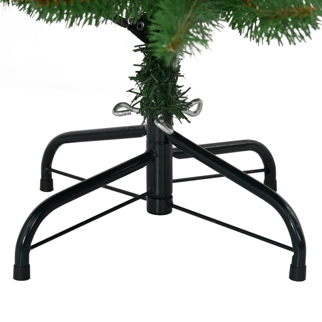 vidaXL Artificial Hinged Christmas Tree with Stand Green 120 cm