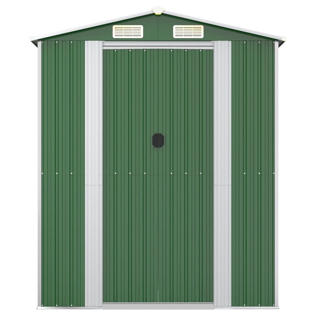 vidaXL Garden Shed Green 192x274x223 cm Galvanised Steel