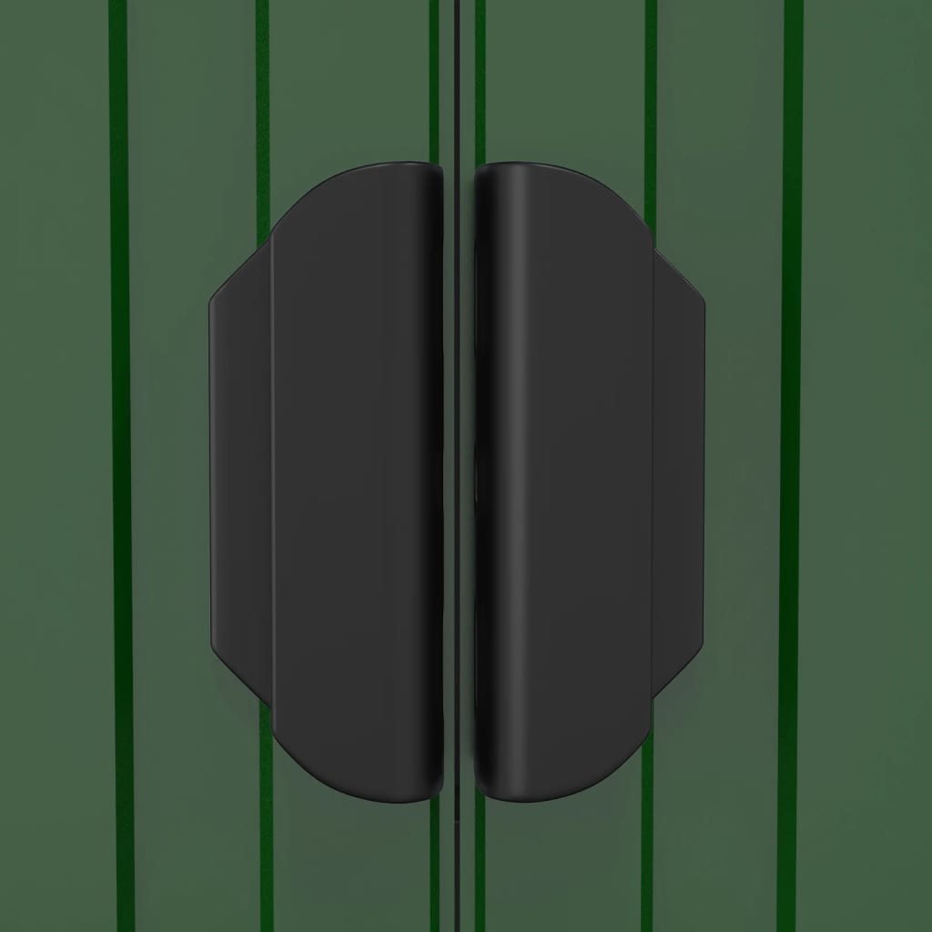 vidaXL Garden Shed Green 192x1021x223 cm Galvanised Steel