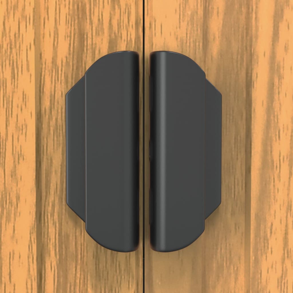 vidaXL Garden Shed Light Brown 192x689x223 cm Galvanised Steel