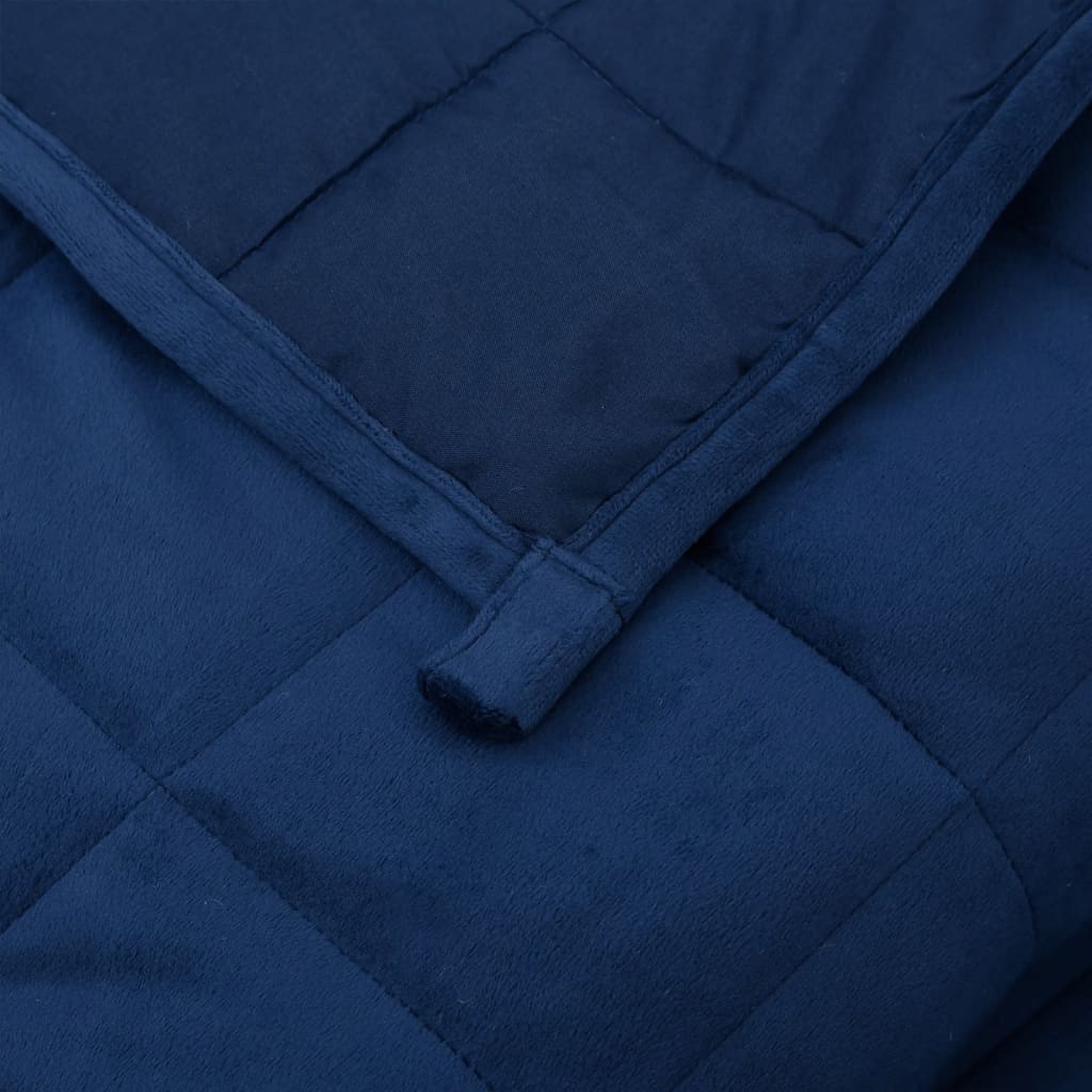 vidaXL Weighted Blanket Blue 150x200 cm 7 kg Fabric