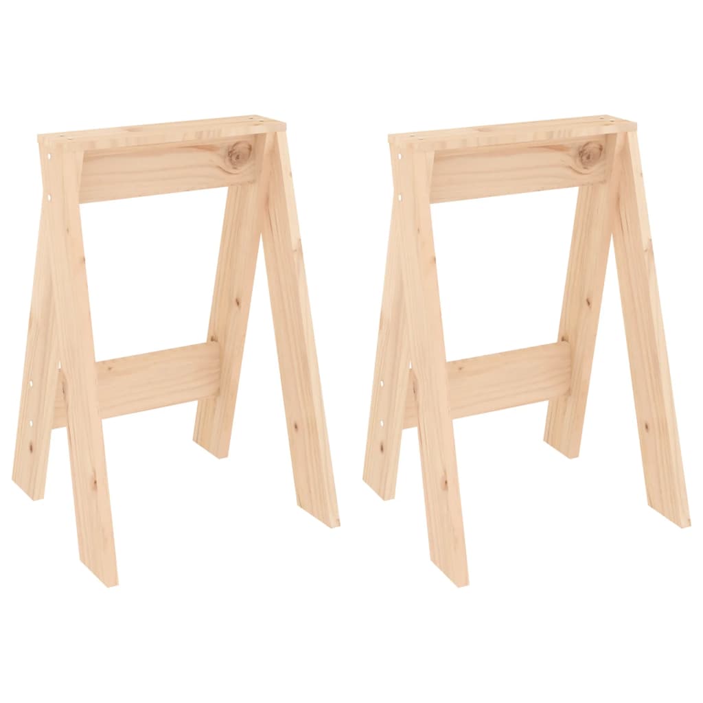 vidaXL Stools 2 pcs 40x40x60 cm Solid Wood Pine