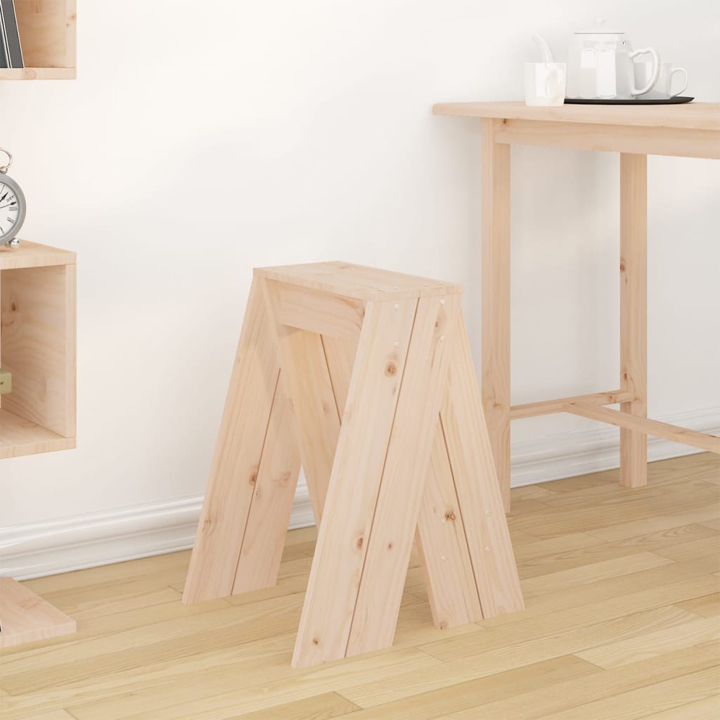 vidaXL Stools 2 pcs 40x40x60 cm Solid Wood Pine