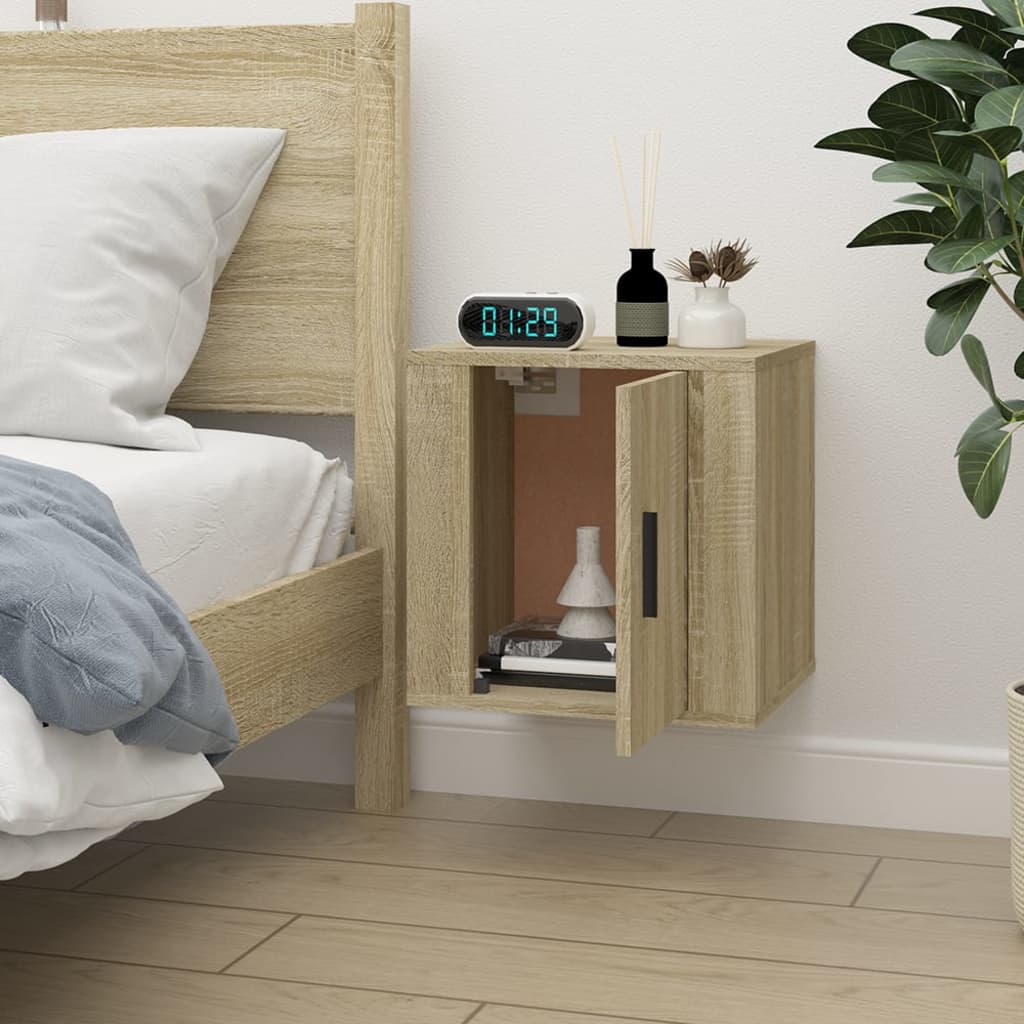 vidaXL Wall Mounted TV Cabinet Sonoma Oak 40x34.5x40 cm