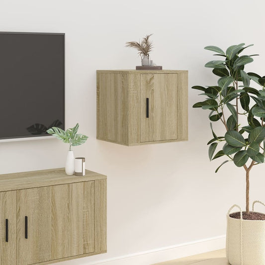 vidaXL Wall Mounted TV Cabinet Sonoma Oak 40x34.5x40 cm