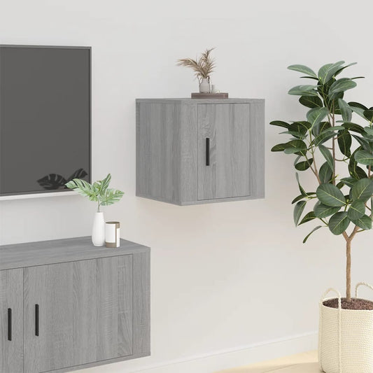 vidaXL Wall Mounted TV Cabinet Grey Sonoma 40x34.5x40 cm