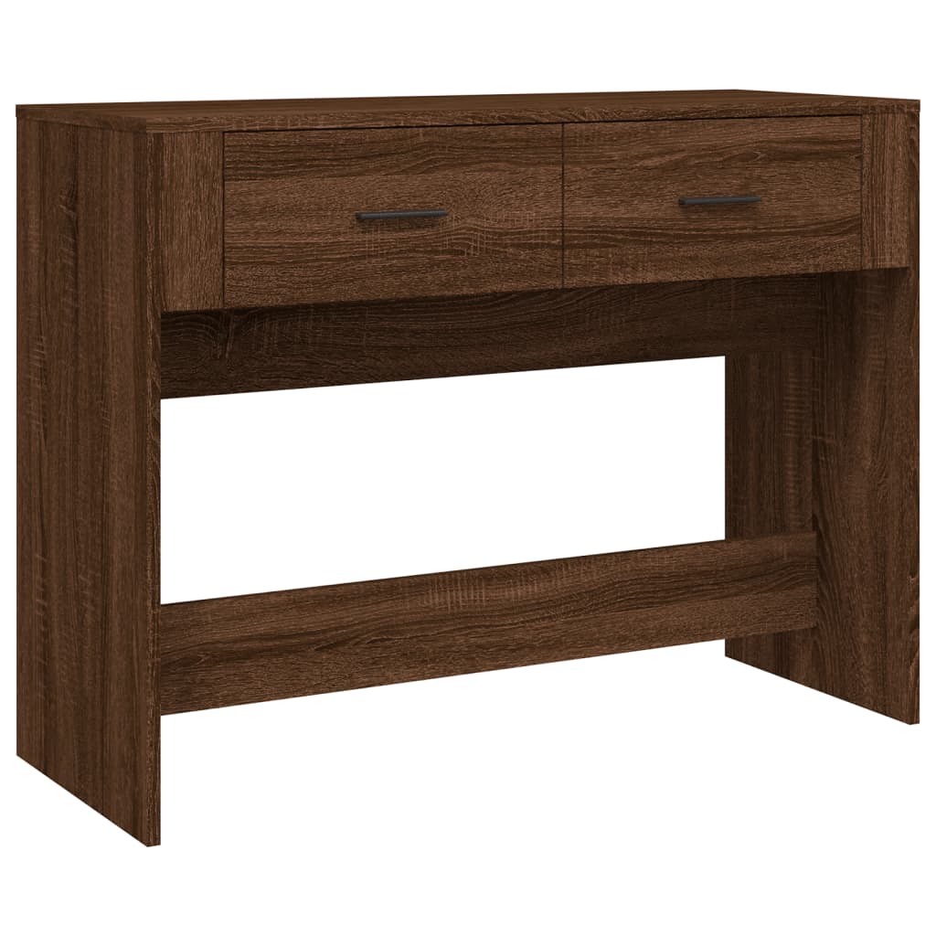vidaXL Console Table Brown Oak 100x39x75 cm Engineered Wood