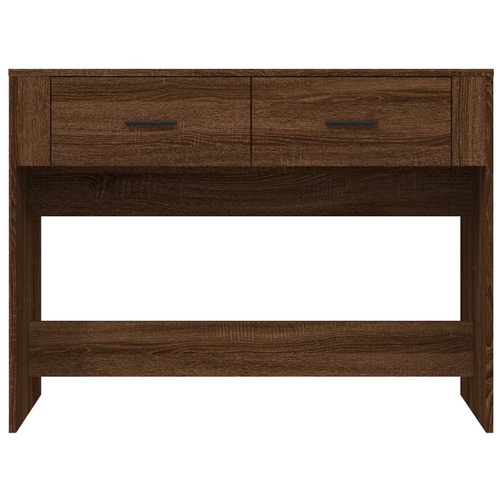 vidaXL Console Table Brown Oak 100x39x75 cm Engineered Wood