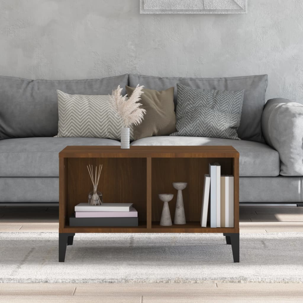 vidaXL Coffee Table Brown Oak 60x50x36.5 cm Engineered Wood