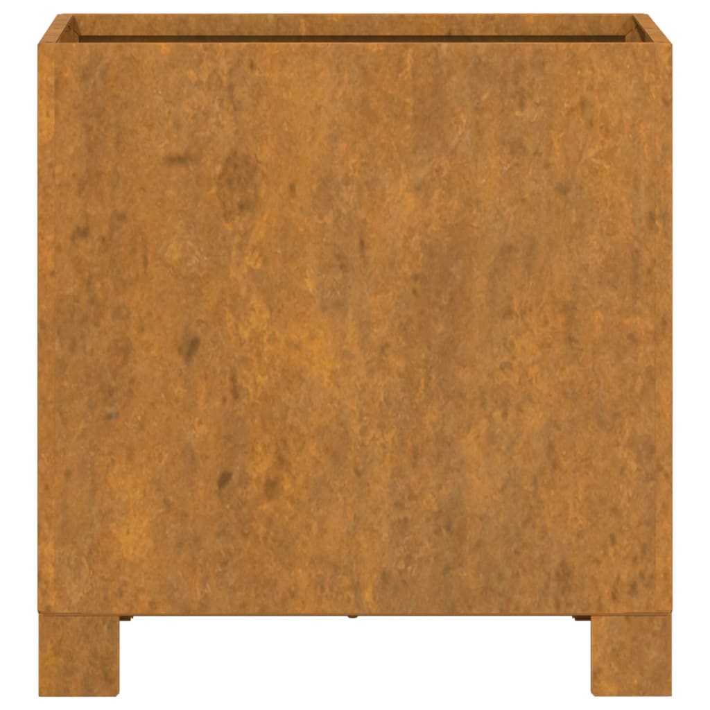 vidaXL Planters with Legs 2 pcs Rusty 32x30x33 cm Corten Steel