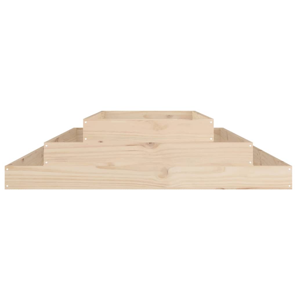 vidaXL Planter 110x110x27 cm Solid Wood Pine
