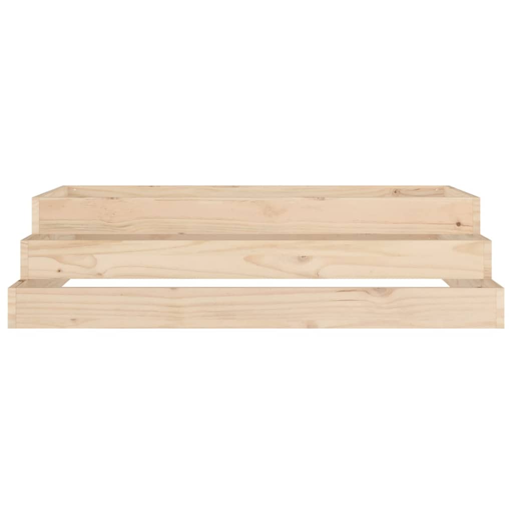 vidaXL Planter 110x110x27 cm Solid Wood Pine