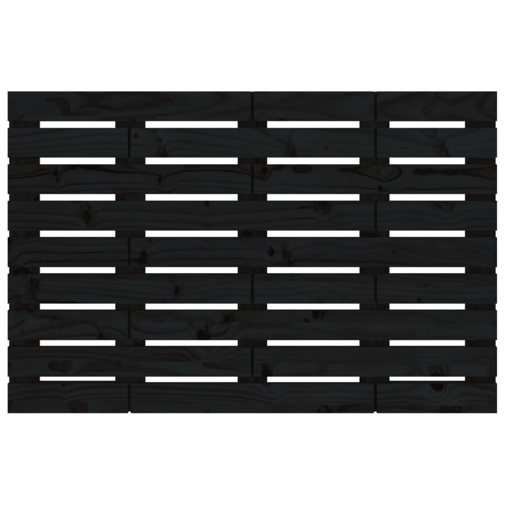vidaXL Wall Headboard Black 96 cm Solid Wood Pine