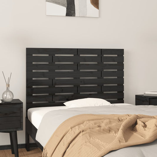 vidaXL Wall Headboard Black 96 cm Solid Wood Pine