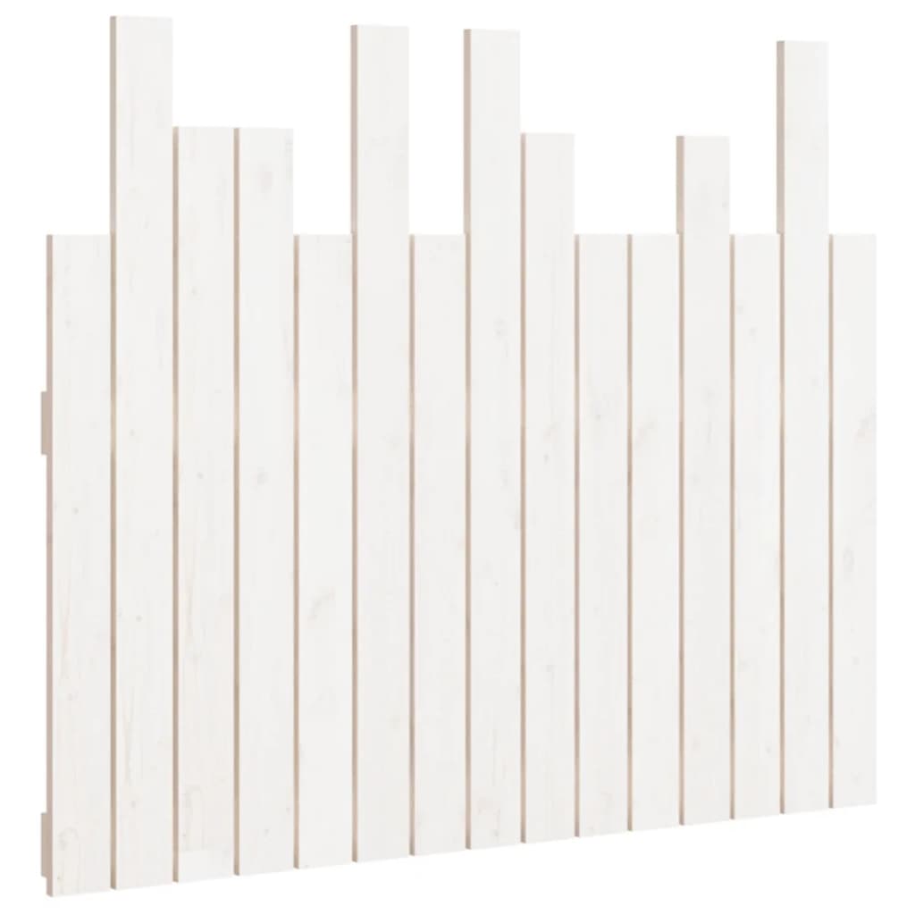 vidaXL Wall Headboard White 95.5 cm Solid Wood Pine