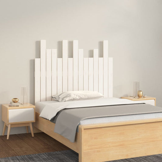 vidaXL Wall Headboard White 95.5 cm Solid Wood Pine