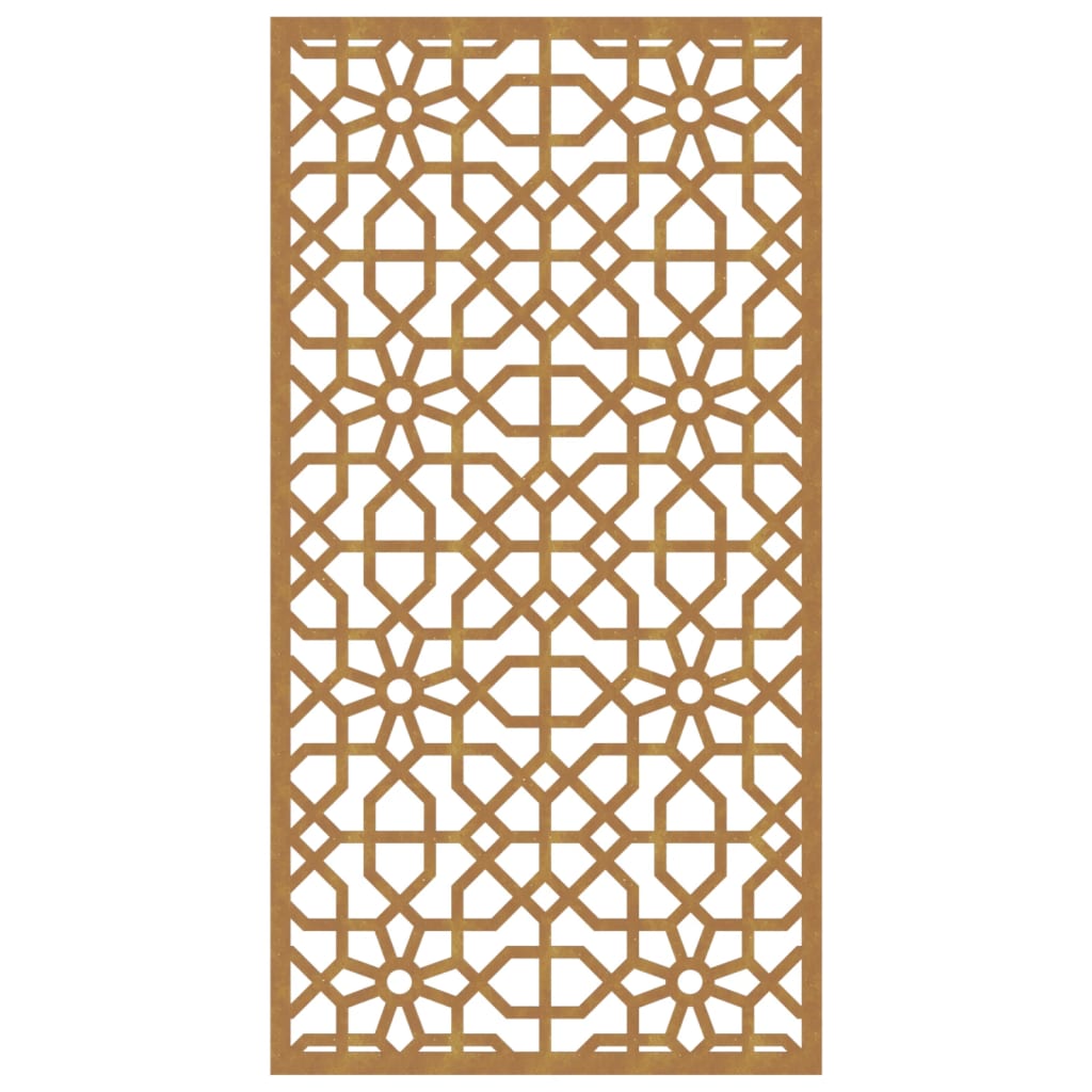 vidaXL Garden Wall Decoration 105x55 cm Corten Steel Moorish Design