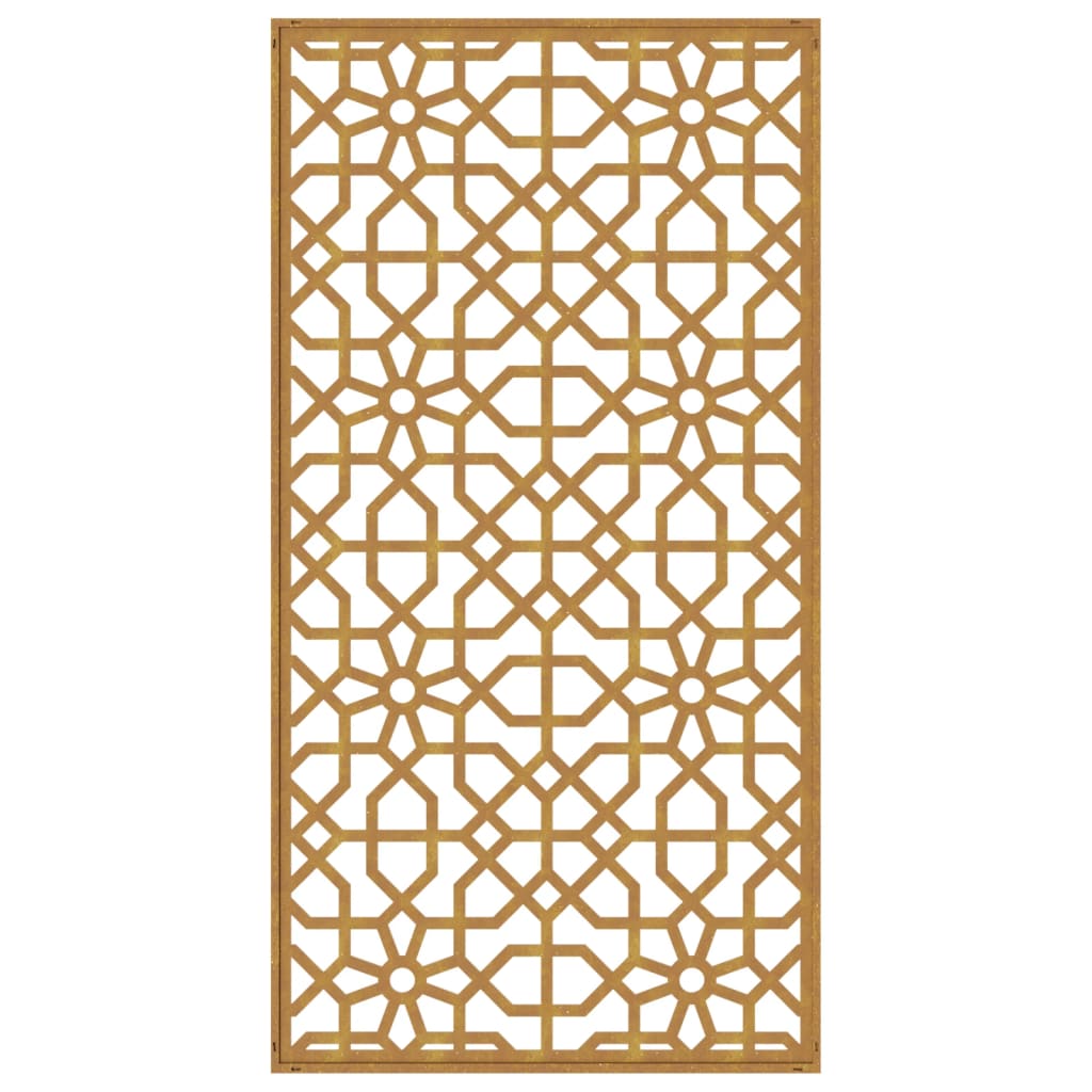 vidaXL Garden Wall Decoration 105x55 cm Corten Steel Moorish Design