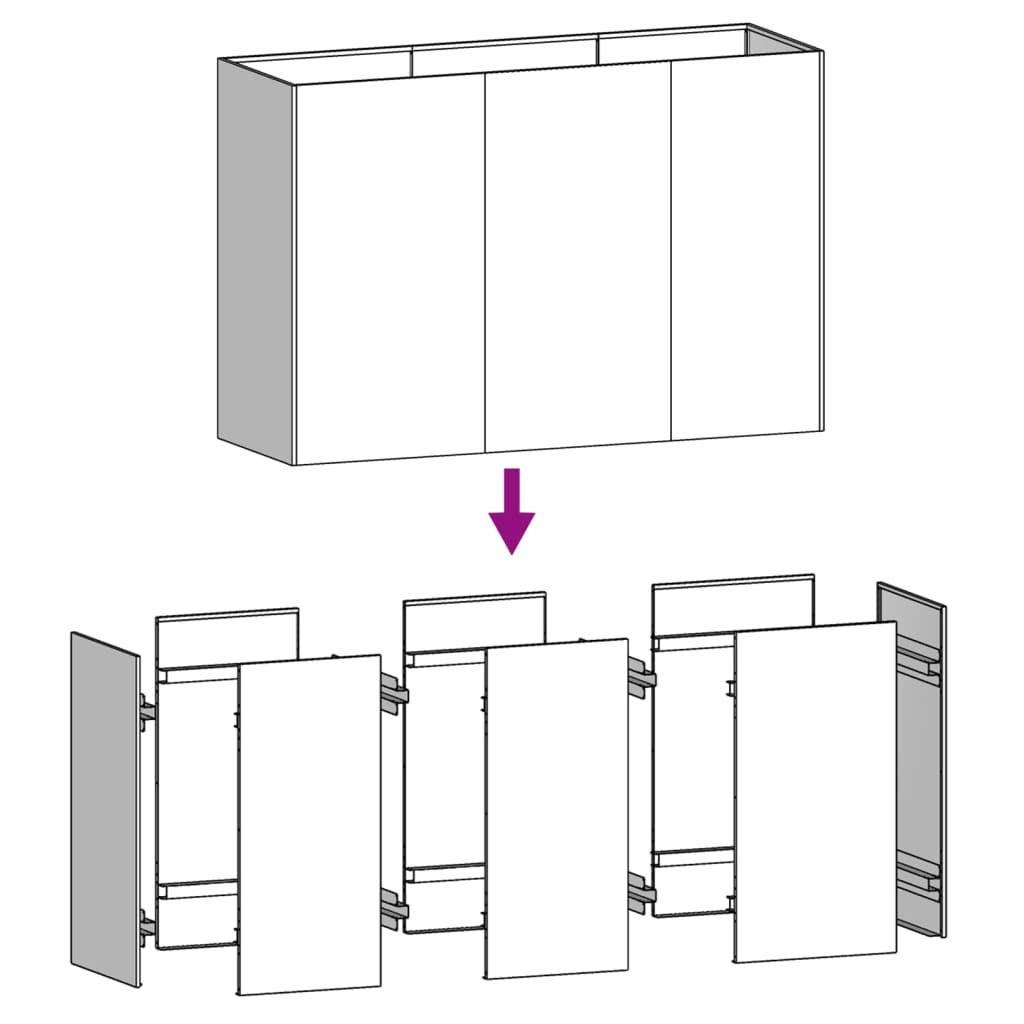 vidaXL Garden Raised Bed 120x40x80 cm Corten Steel