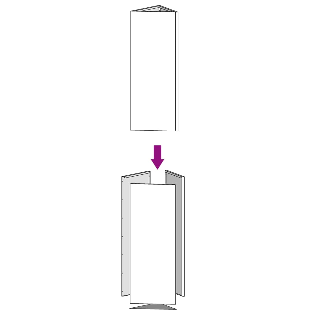 vidaXL Garden Planter 30x26x75 cm Corten Steel