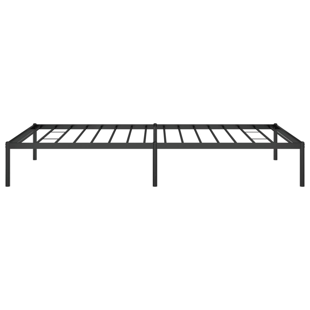 vidaXL Metal Bed Frame without Mattress Black 107x203 cm King Single
