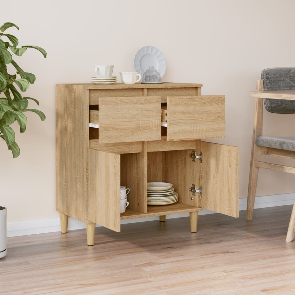 vidaXL Sideboard Sonoma Oak 60x35x70 cm Engineered Wood