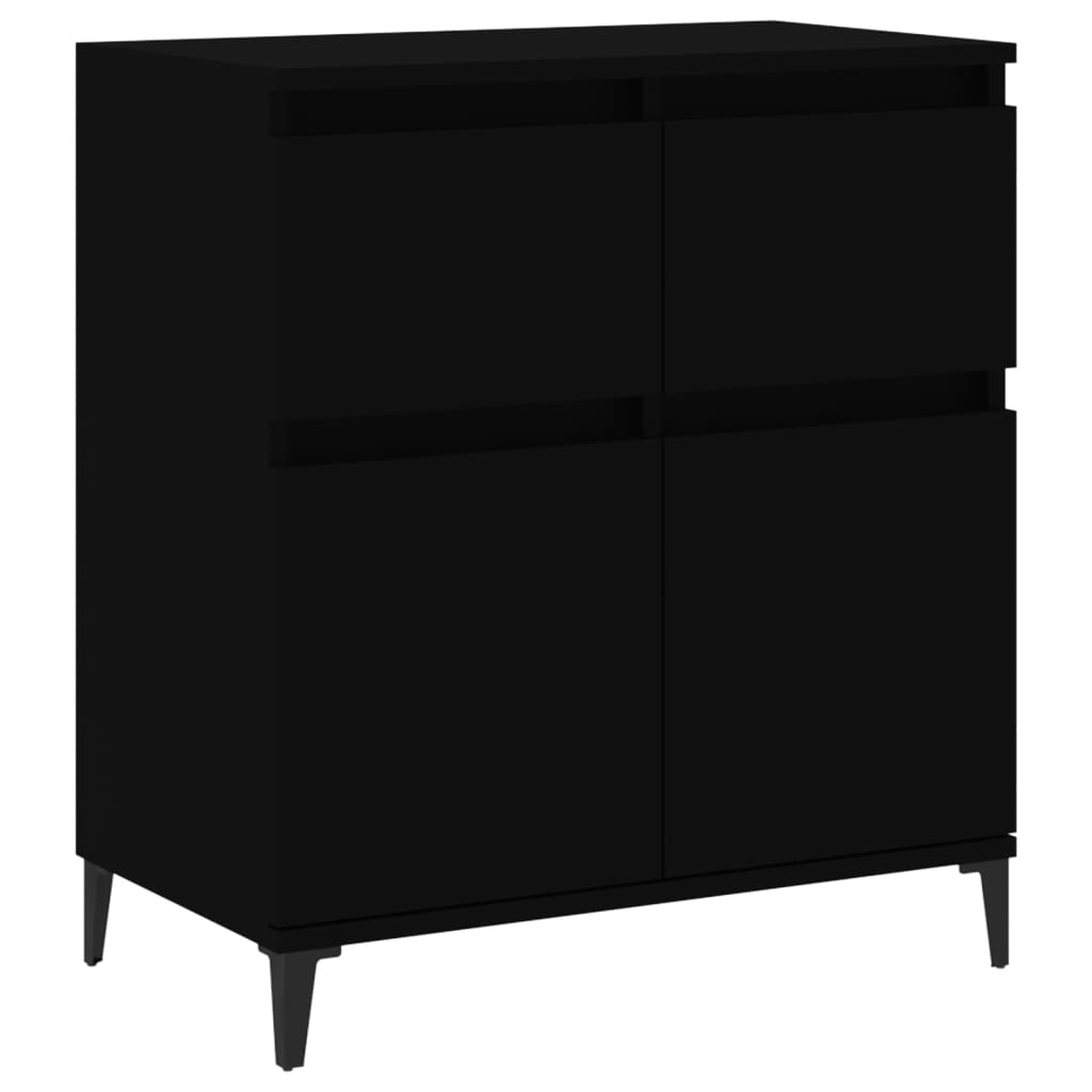vidaXL Sideboard Black 60x35x70 cm Engineered Wood