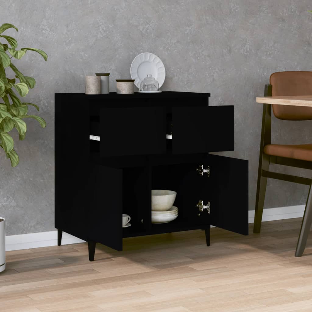 vidaXL Sideboard Black 60x35x70 cm Engineered Wood