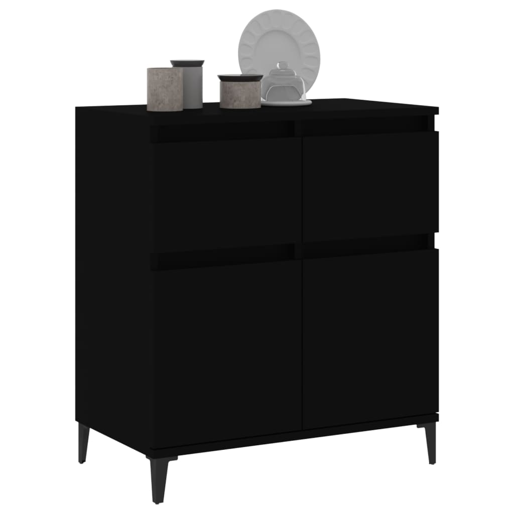 vidaXL Sideboard Black 60x35x70 cm Engineered Wood