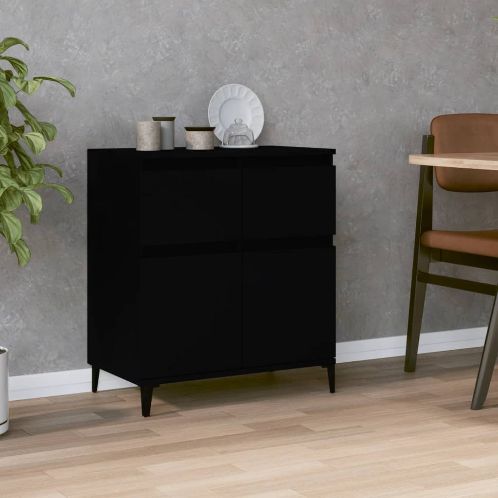 vidaXL Sideboard Black 60x35x70 cm Engineered Wood