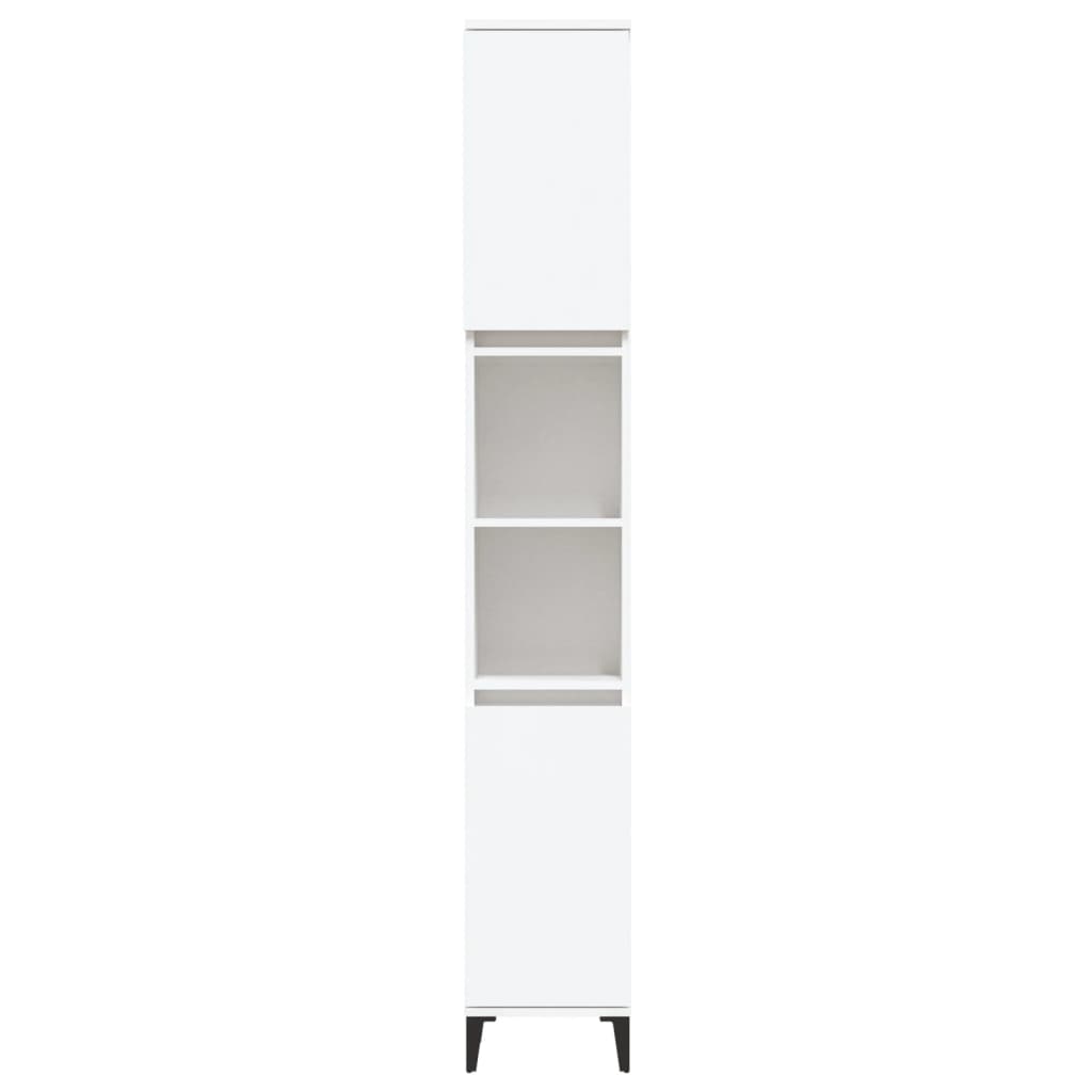 vidaXL Bathroom Cabinet White 30x30x190 cm Engineered Wood