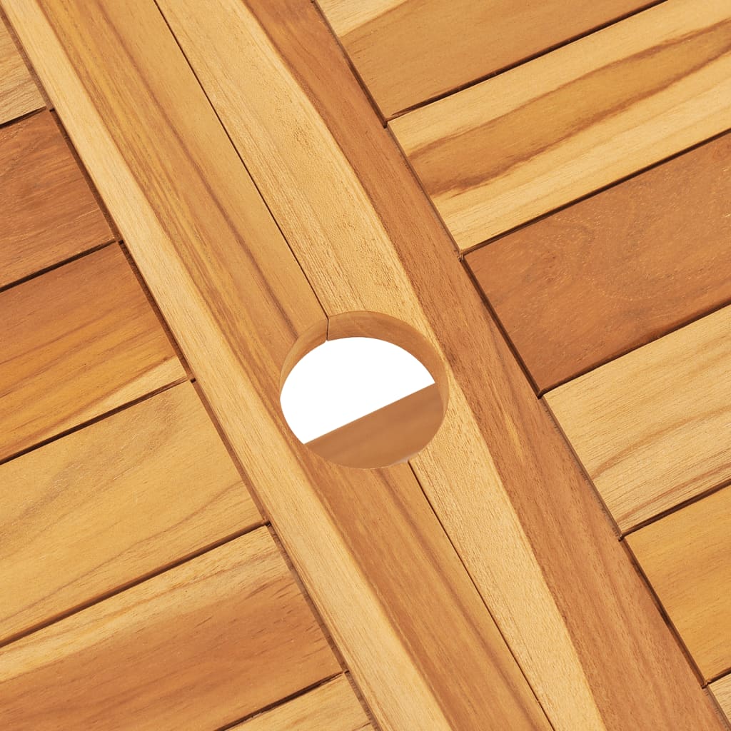 vidaXL 5 Piece Garden Dining Set Solid Wood Teak