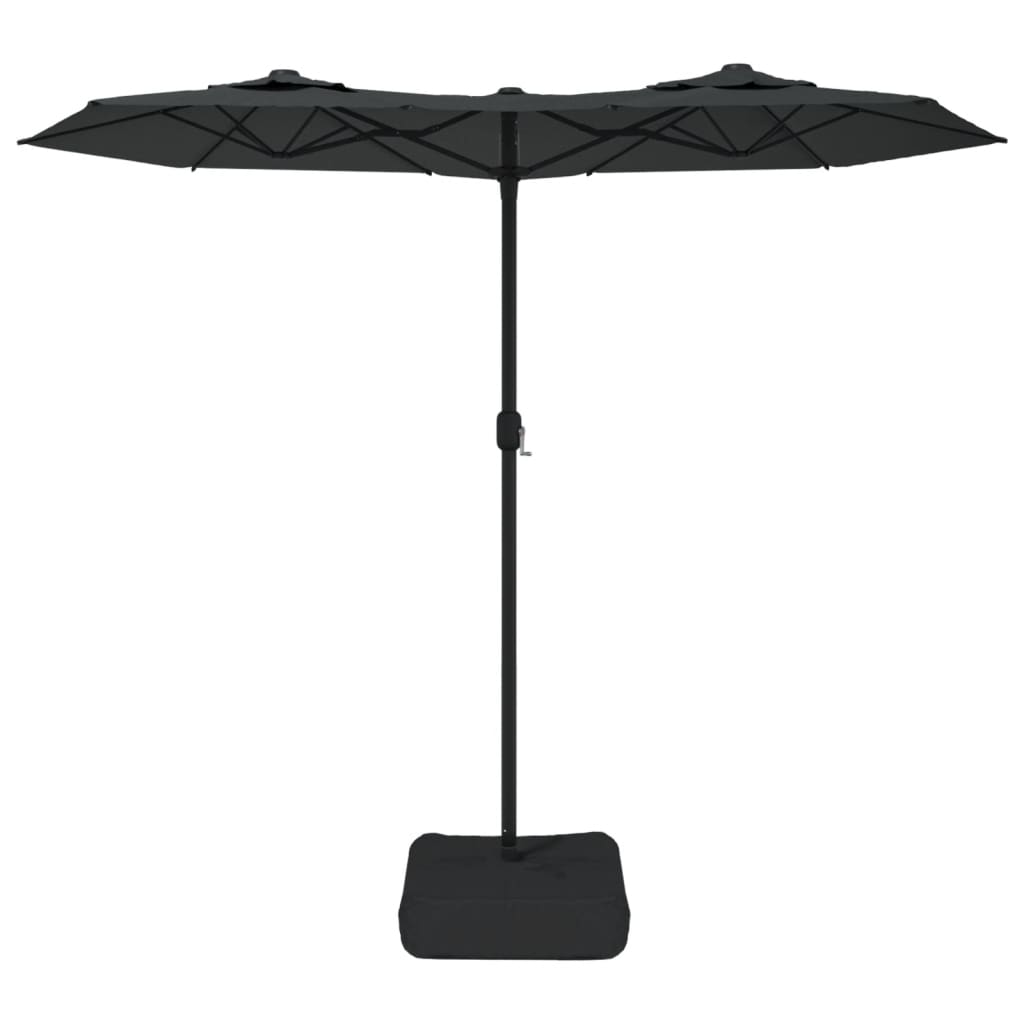 vidaXL Double-Head Garden Parasol Anthracite 316x240 cm