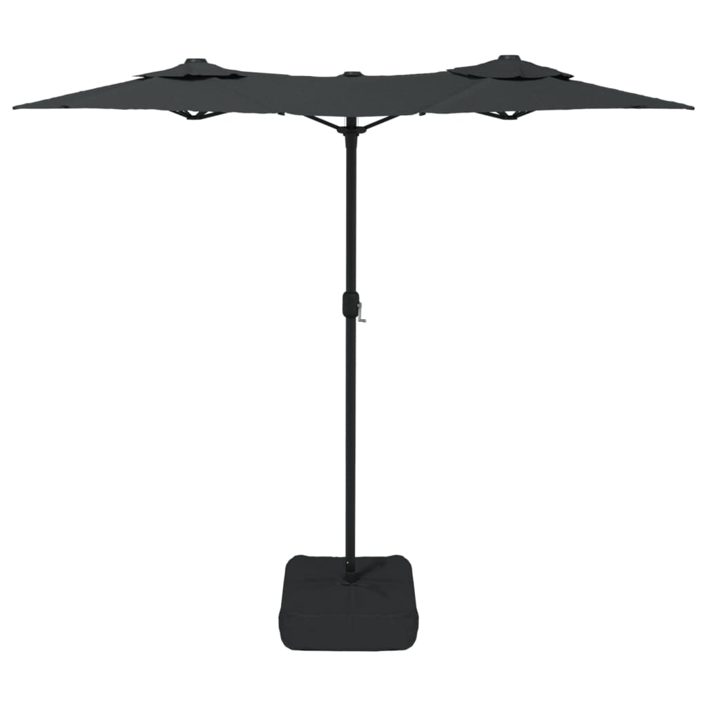 vidaXL Double-Head Garden Parasol Anthracite 316x240 cm