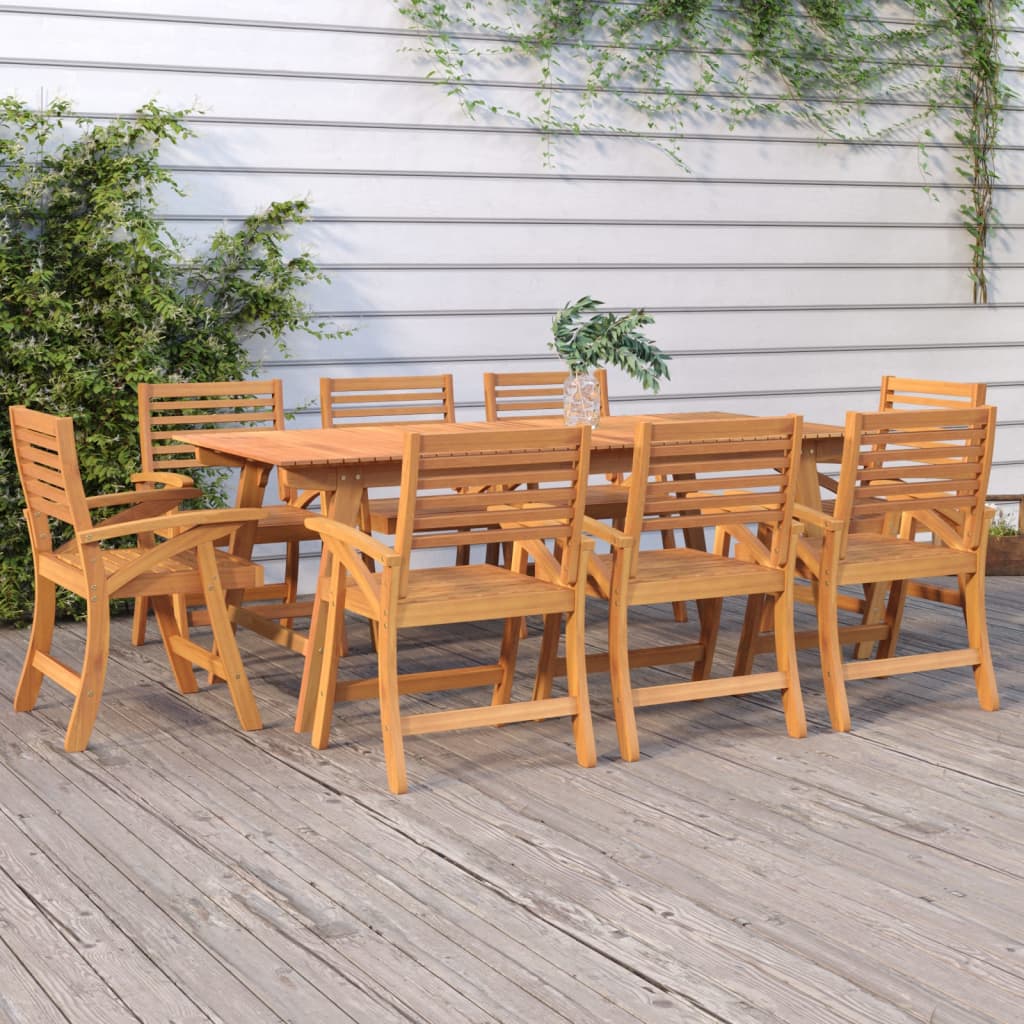 vidaXL Garden Table 200x90x75 cm Solid Wood Acacia