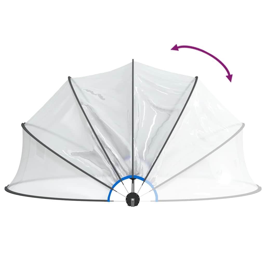 vidaXL Pool Dome Round 467x234 cm PVC