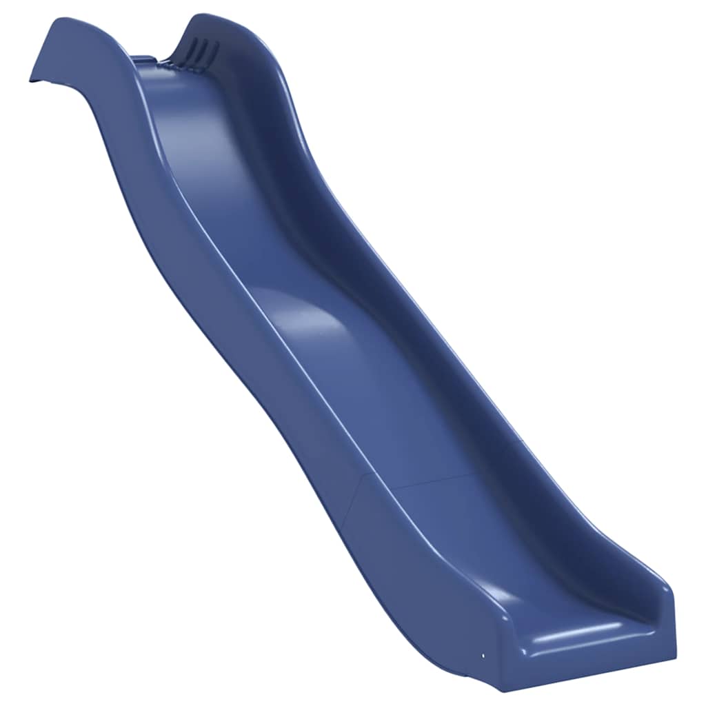 vidaXL Slide and Swing for Playhouse Blue Polypropylene