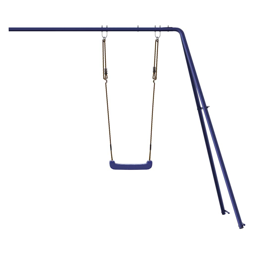 vidaXL Slide and Swing for Playhouse Blue Polypropylene