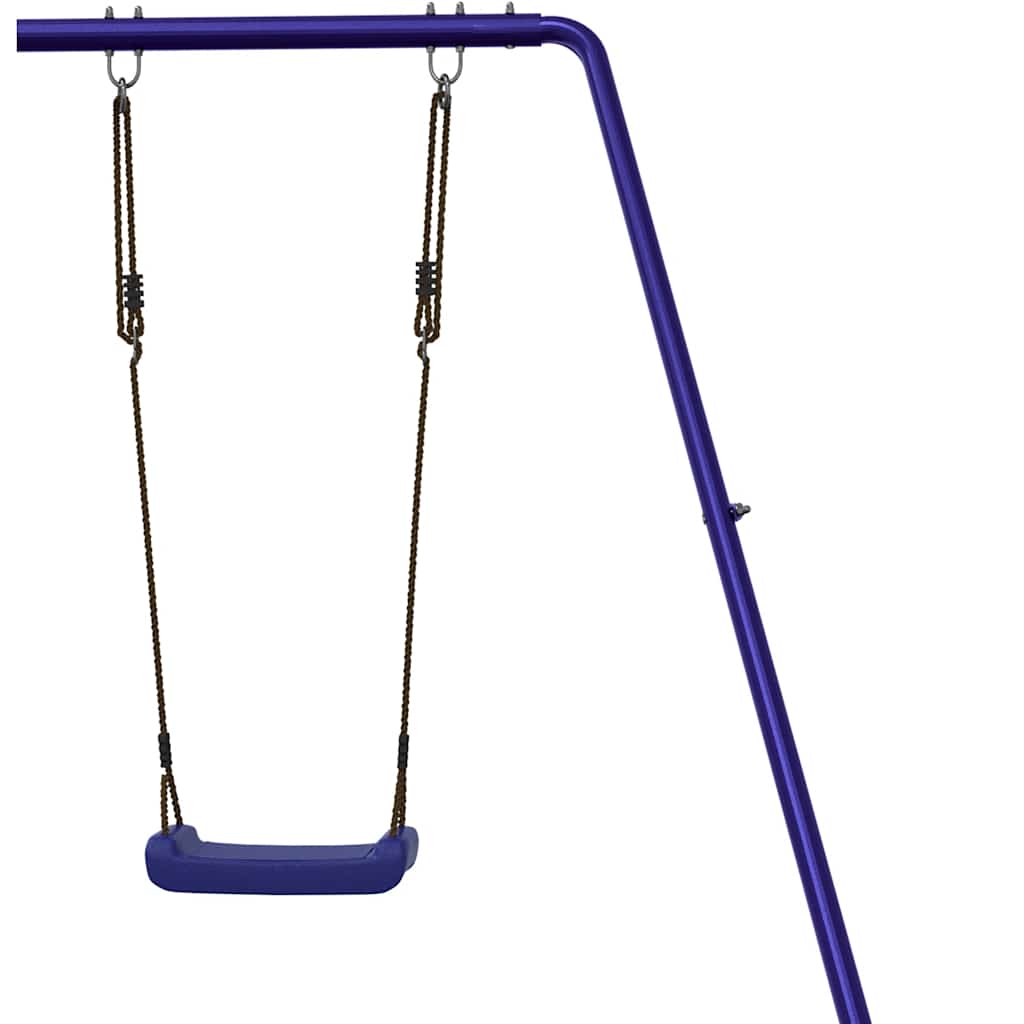 vidaXL Slide and Swing for Playhouse Blue Polypropylene