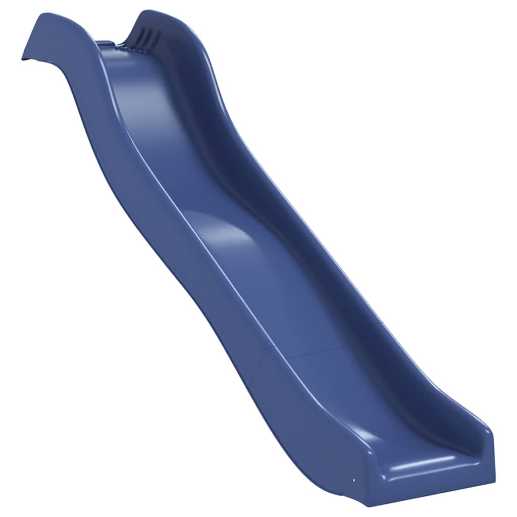 vidaXL Slide and Swings for Playhouse Blue Polypropylene