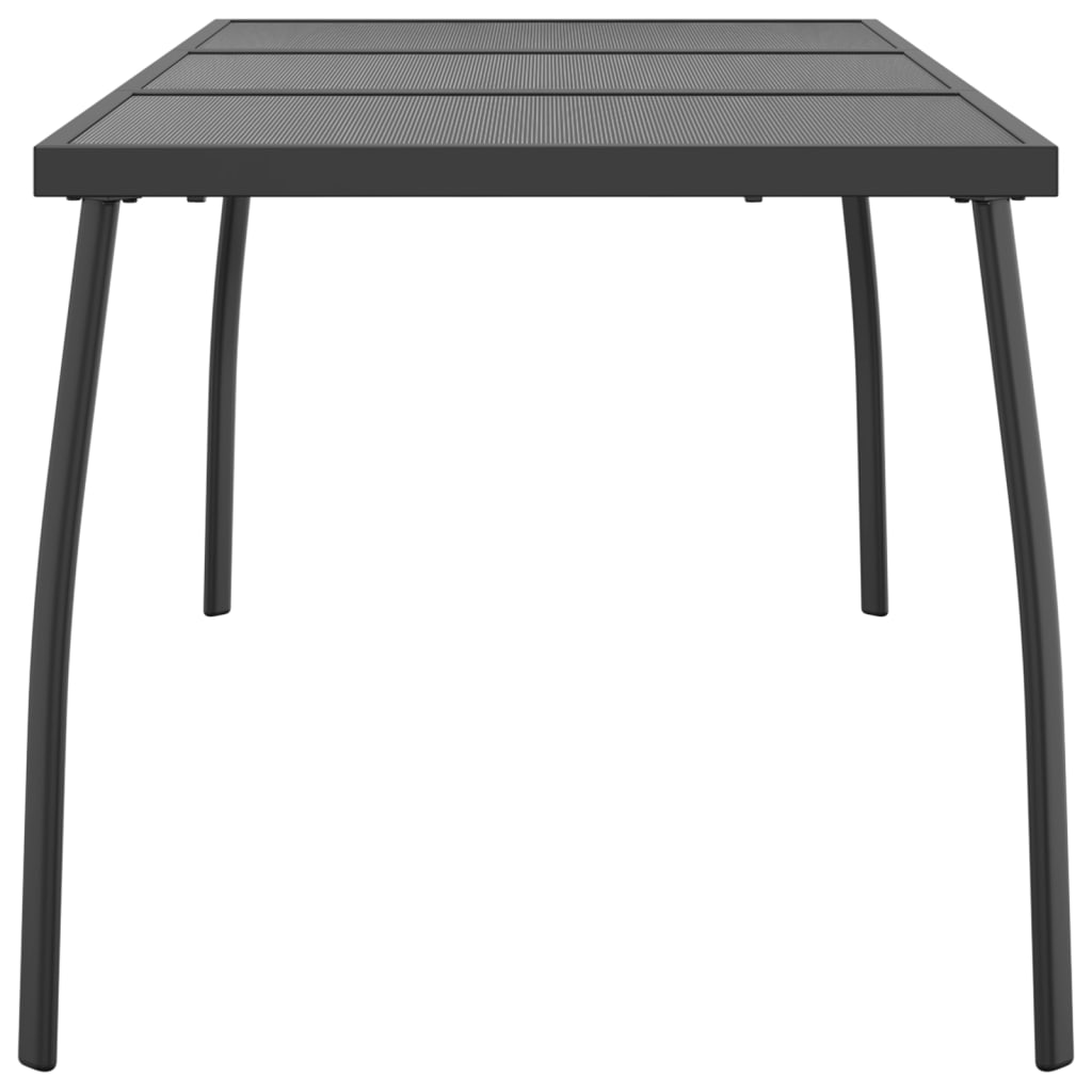 vidaXL Garden Table Anthracite 165x80x72 cm Steel Mesh
