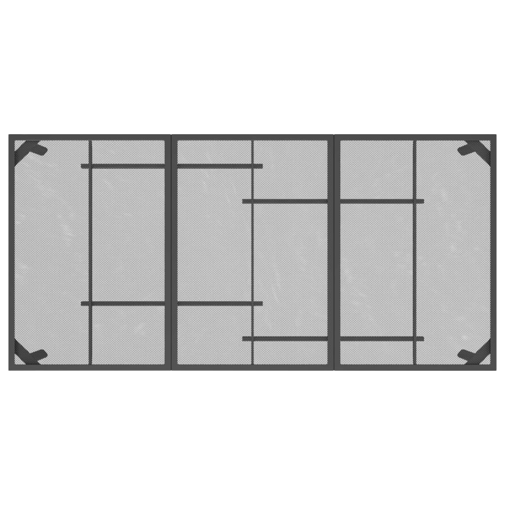 vidaXL Garden Table Anthracite 165x80x72 cm Steel Mesh
