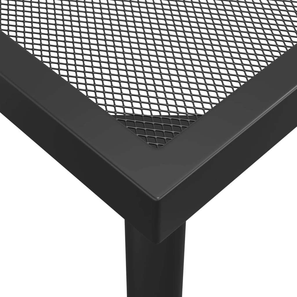 vidaXL Garden Table Anthracite 165x80x72 cm Steel Mesh