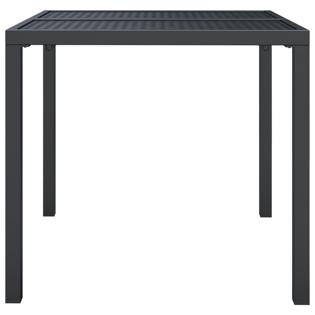 vidaXL Garden Table Anthracite 80x80x72 cm Steel