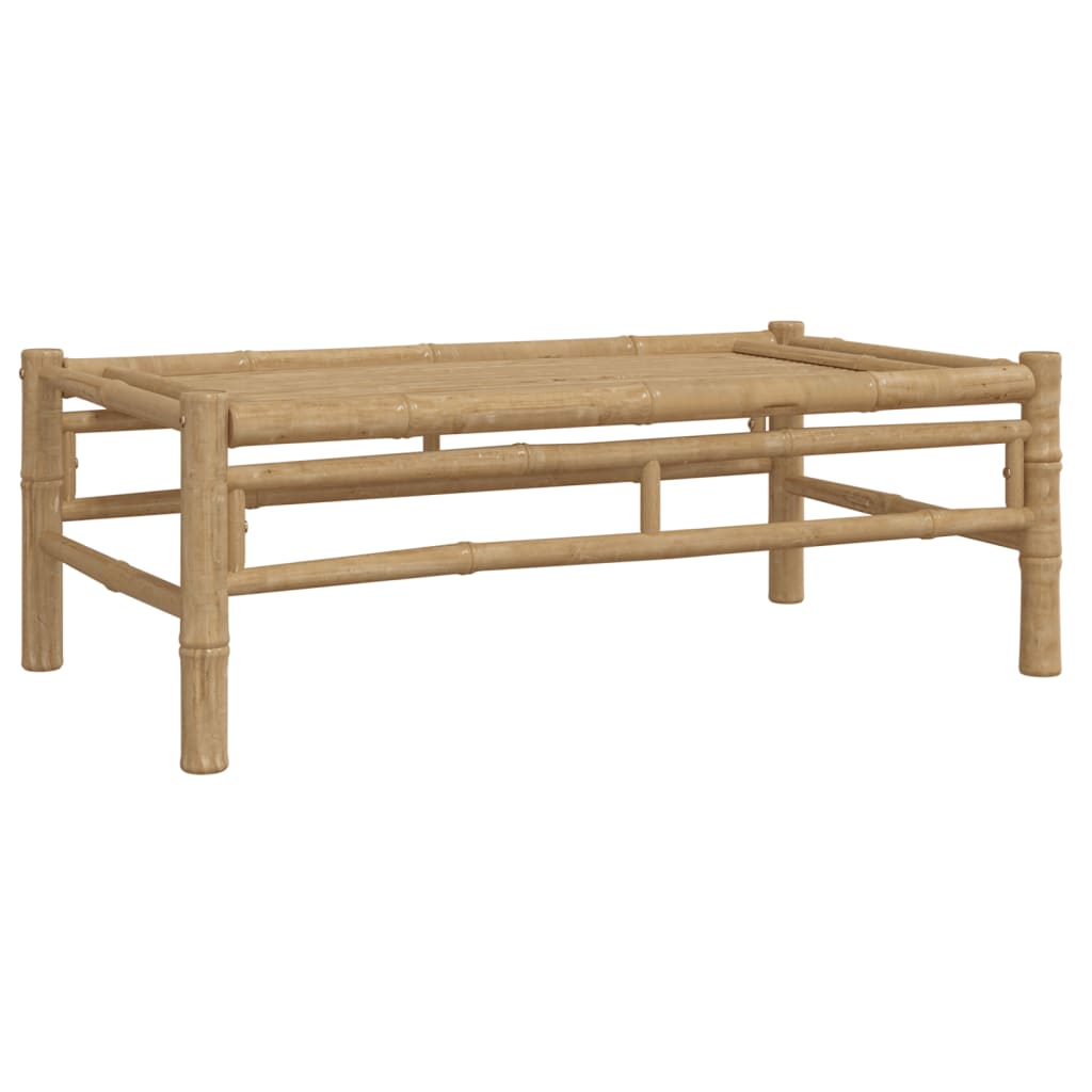vidaXL 5 Piece Garden Lounge Set with Dark Grey Cushions Bamboo