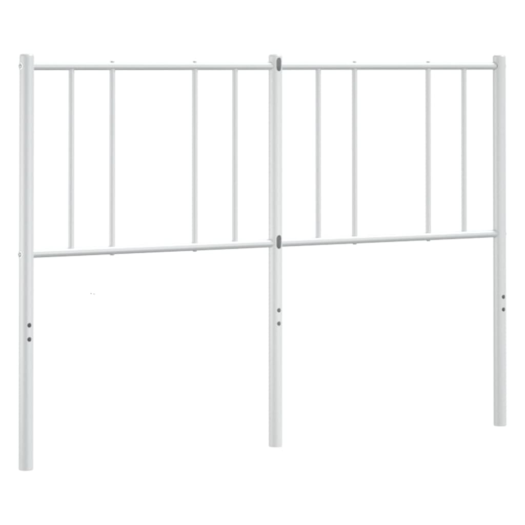 vidaXL Metal Headboard White 152 cm Queen