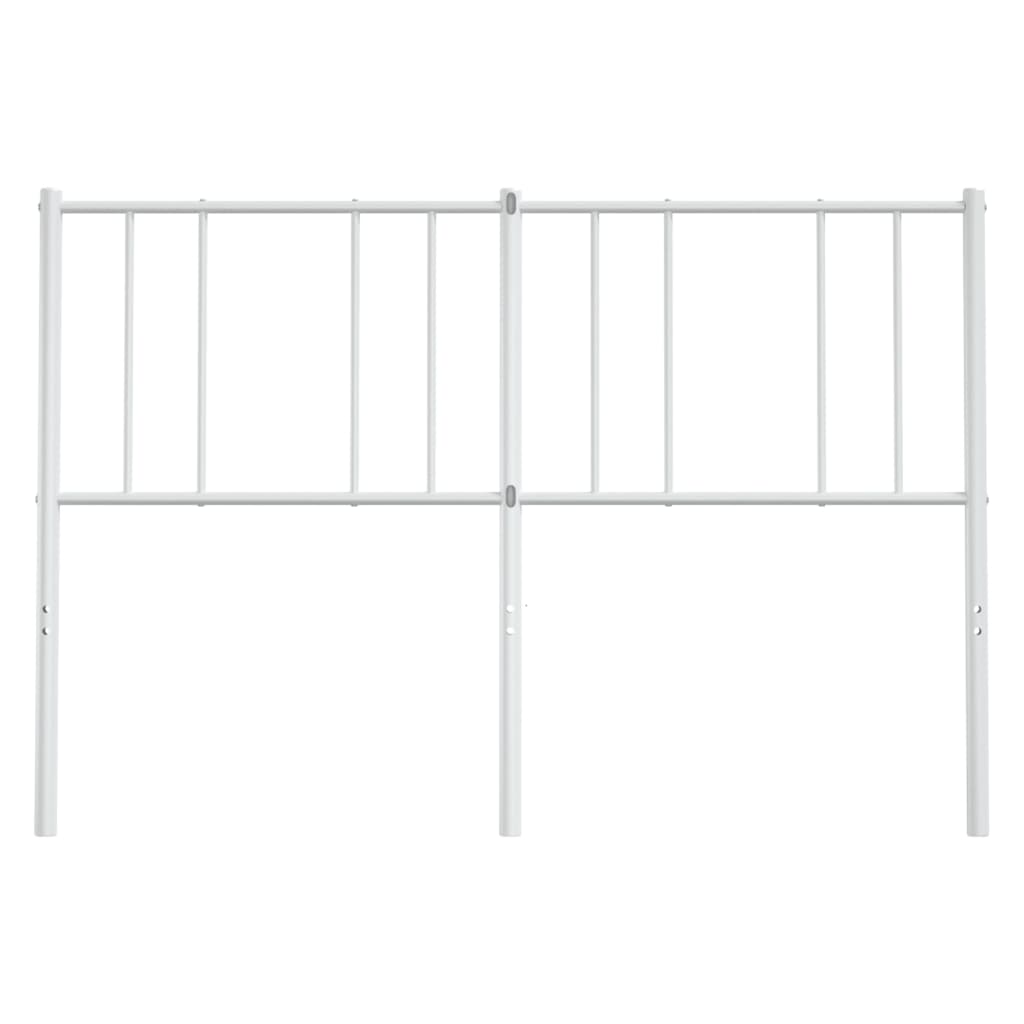 vidaXL Metal Headboard White 152 cm Queen