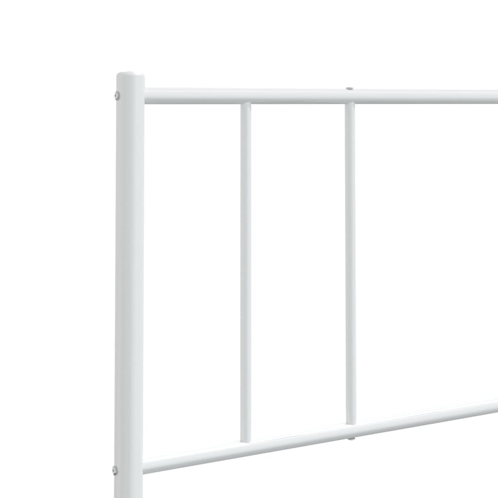 vidaXL Metal Headboard White 152 cm Queen