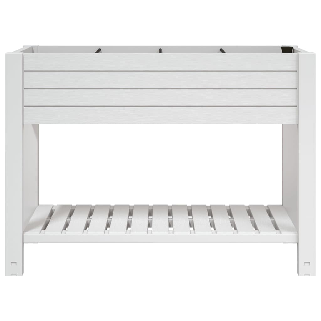 vidaXL Garden Raised Bed White 110x45x79 cm Polypropylene